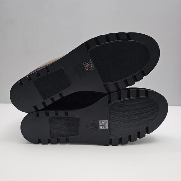 NEW Eileen Fisher Quill Ankle Bootie Womens 11 Rye Brown Knit Wedge Platform - Picture 11 of 13